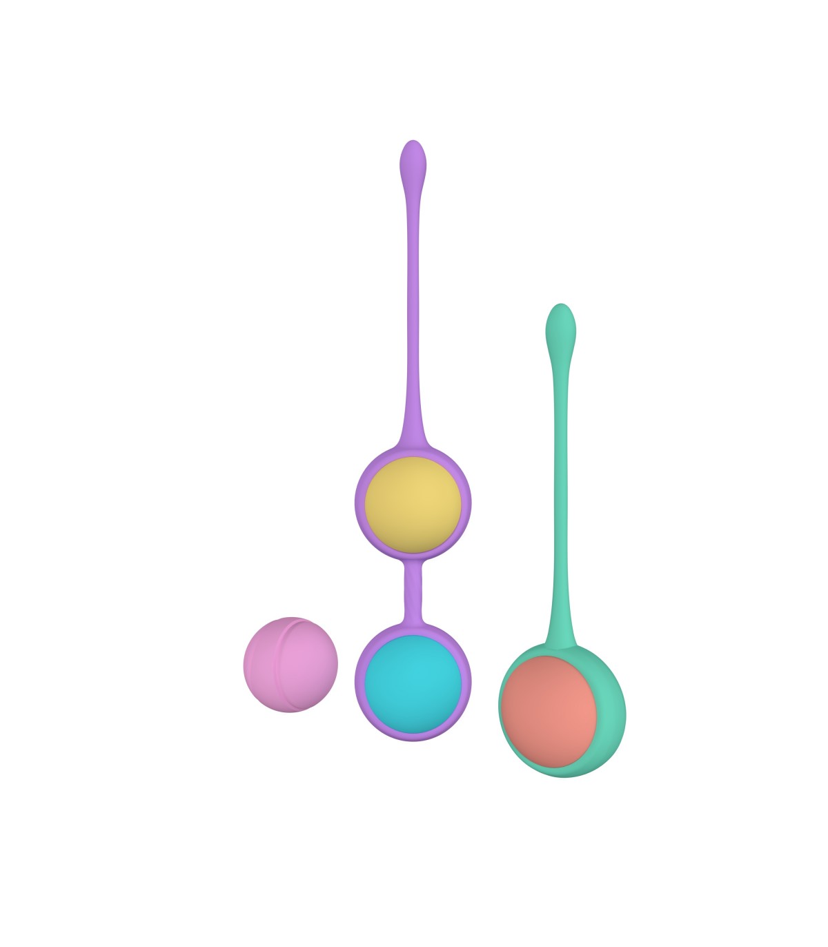 PARTY COLOR TOYS - SILICONE BOLY CHINESE BALLS SET — zdjęcie 4