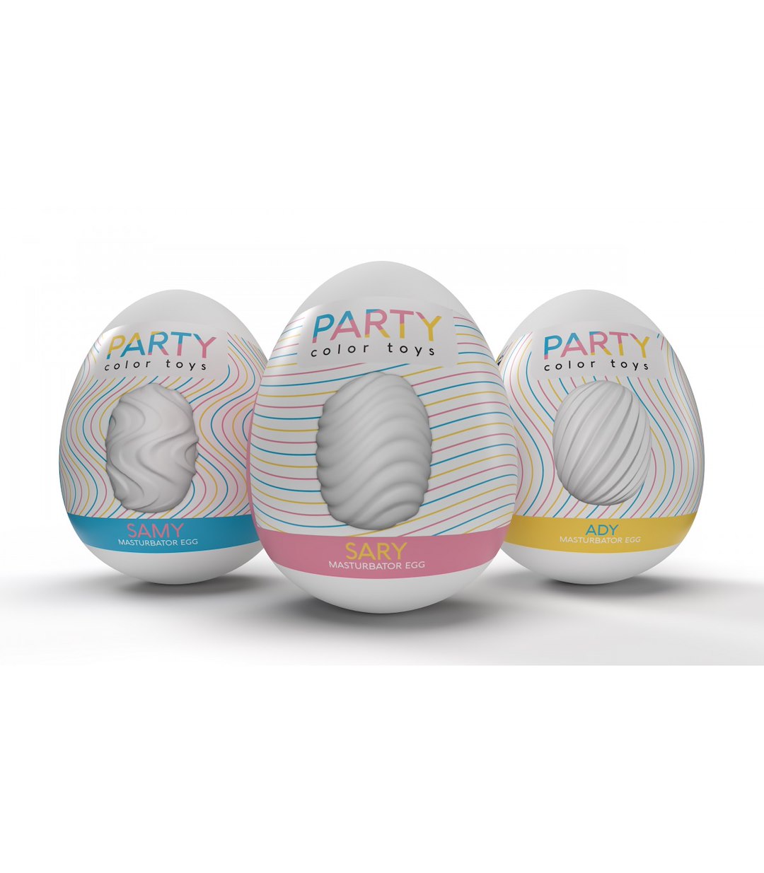 PARTY COLOR TOYS - SAMY REUSABLE MASTURBATOR EGG — zdjęcie 2
