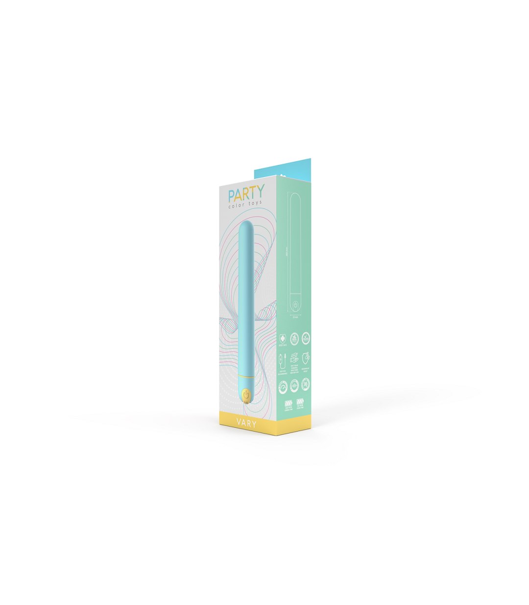PARTY COLOR TOYS - VARY BLUE USB VIBRATOR — zdjęcie 2