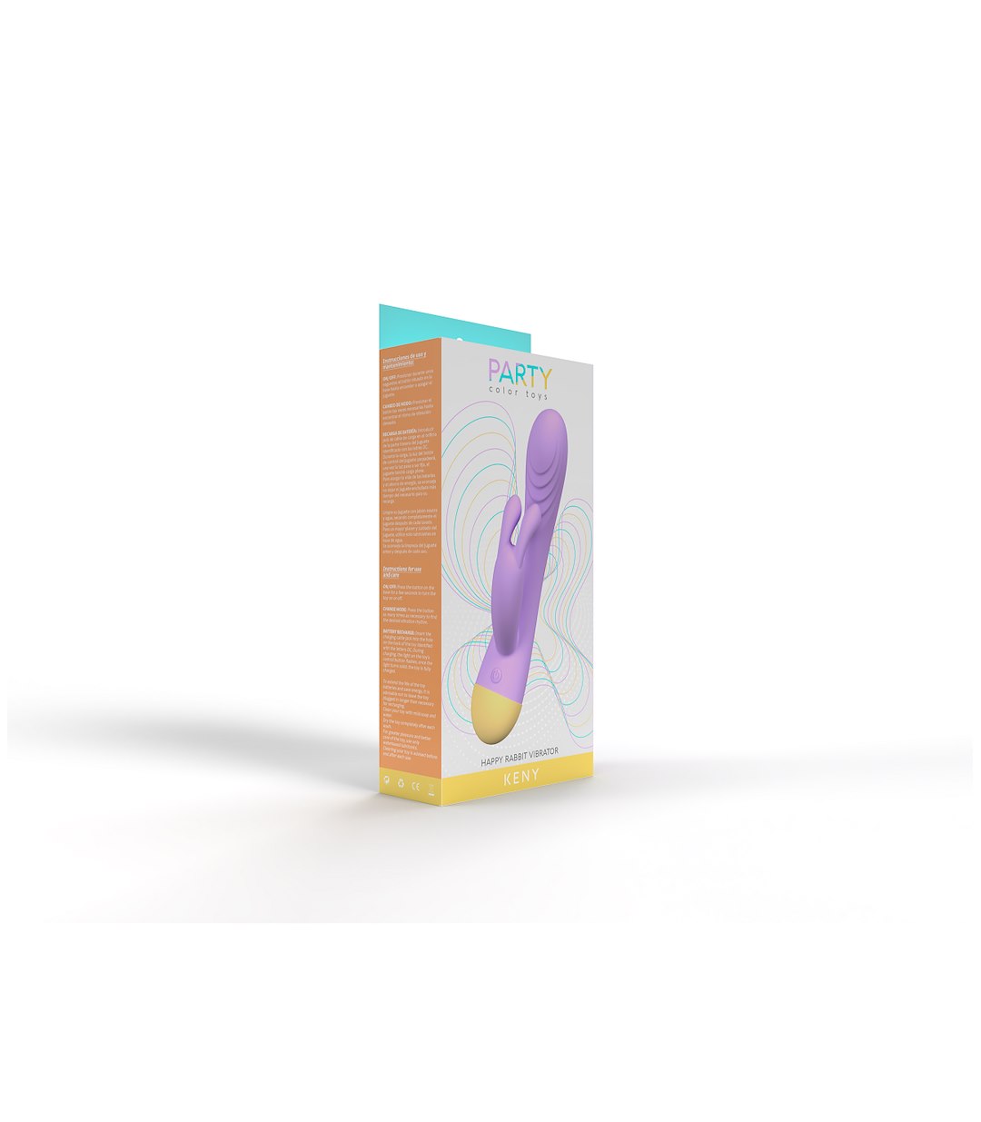PARTY COLOR TOYS - LILAC RECHARGEABLE KENY VIBRATOR