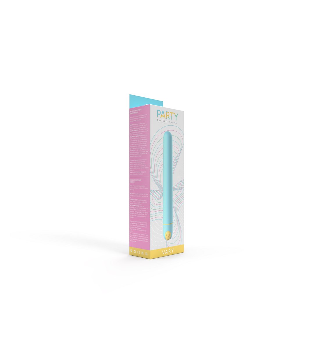 PARTY COLOR TOYS - VARY BLUE USB VIBRATOR