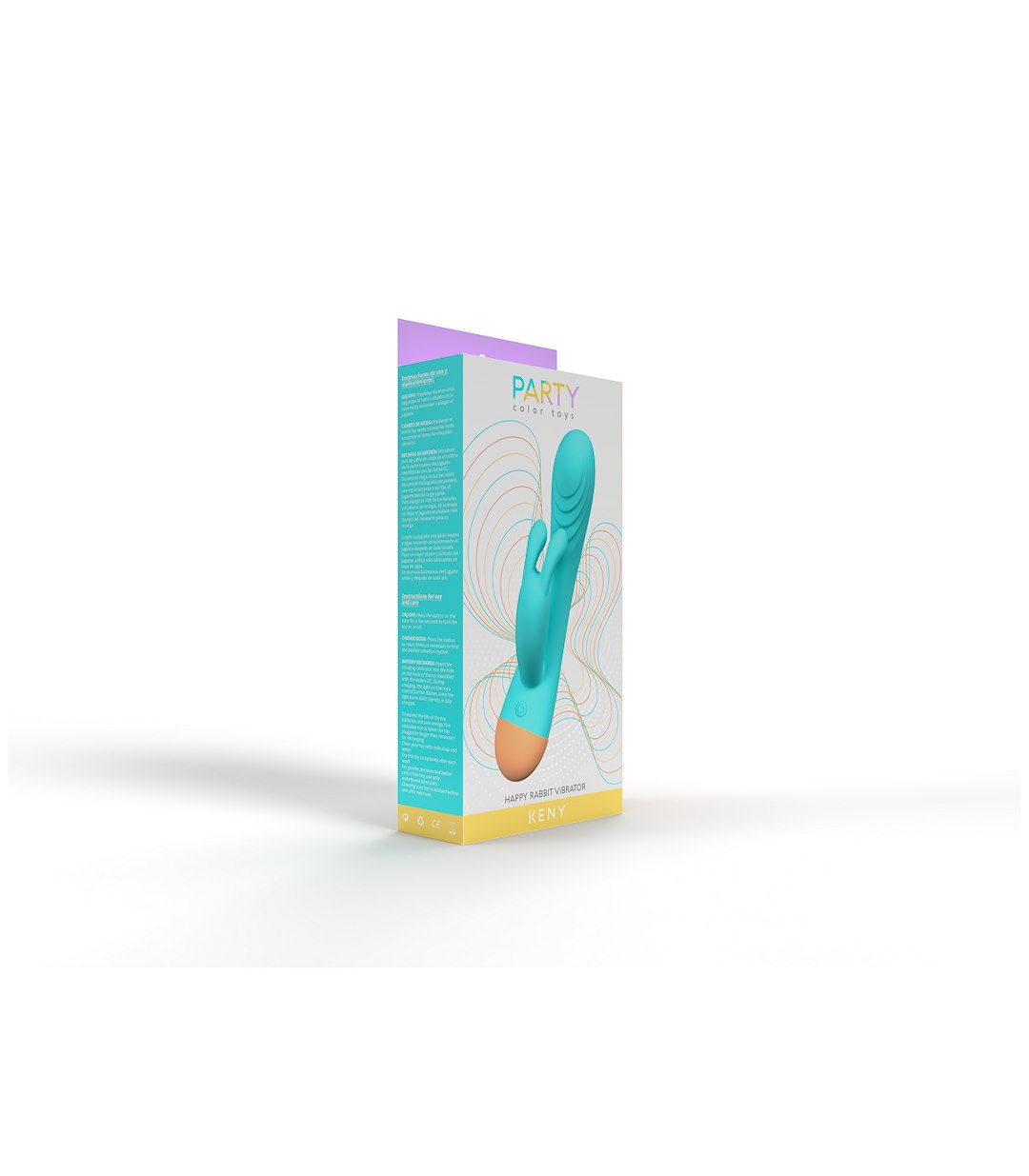 PARTY COLOR TOYS - BLUE RECHARGEABLE KENY VIBRATOR