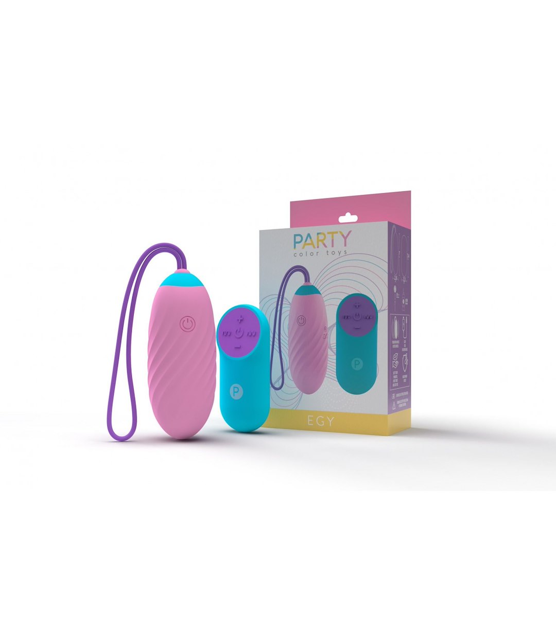 PARTY COLOR TOYS - EGY PINK VIBRATING EGG