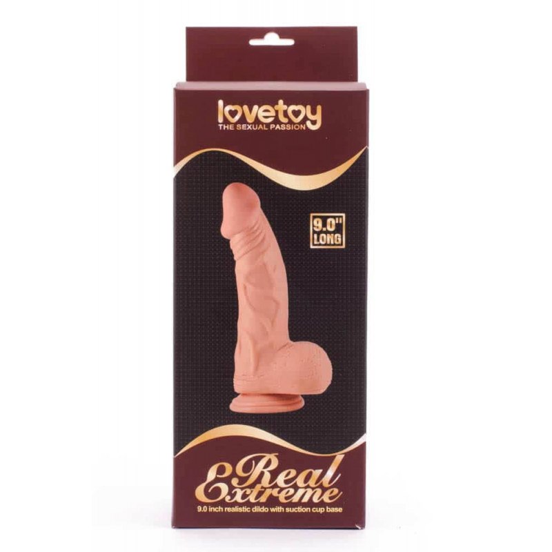 Dildo z przyssawk¹ Real Extreme 23cm Lovetoy — zdjęcie 2