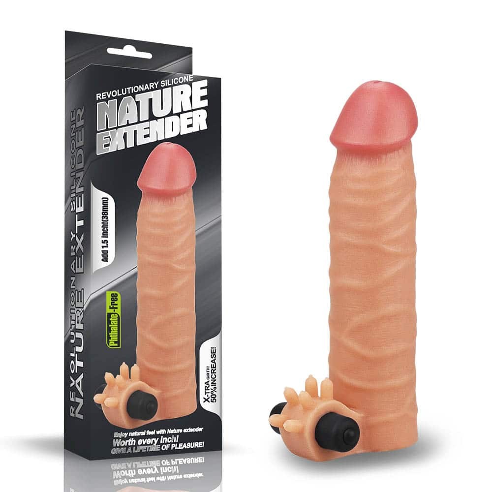 Silikonowa nak³adka Lovetoy 19,3cm z wibracjami