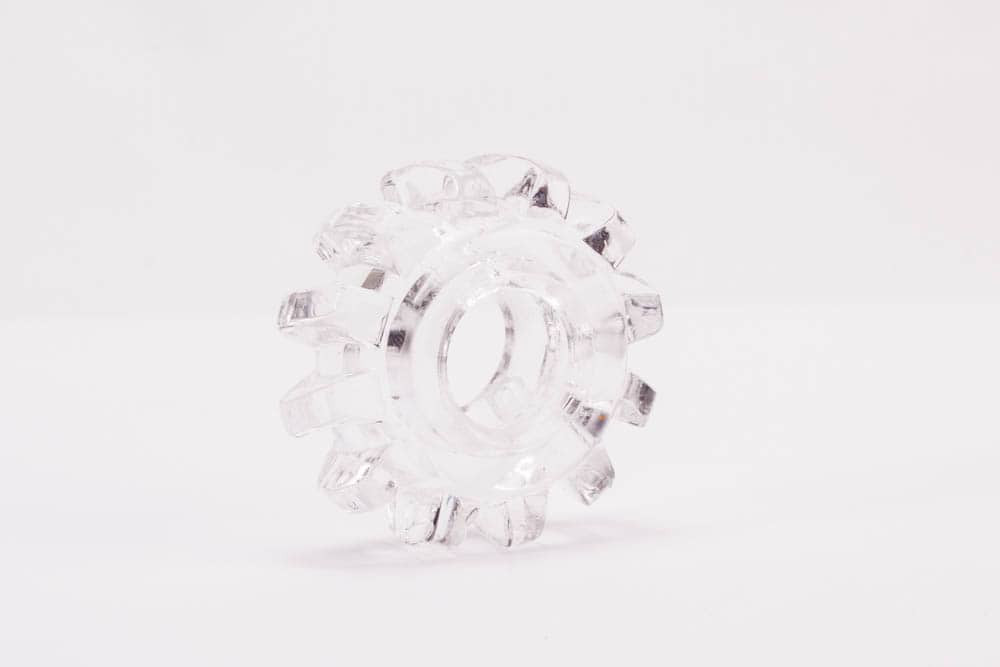 Piercieñ na penisa Lovetoy Power Plus przezroczysty r. 1,6cm — zdjęcie 3