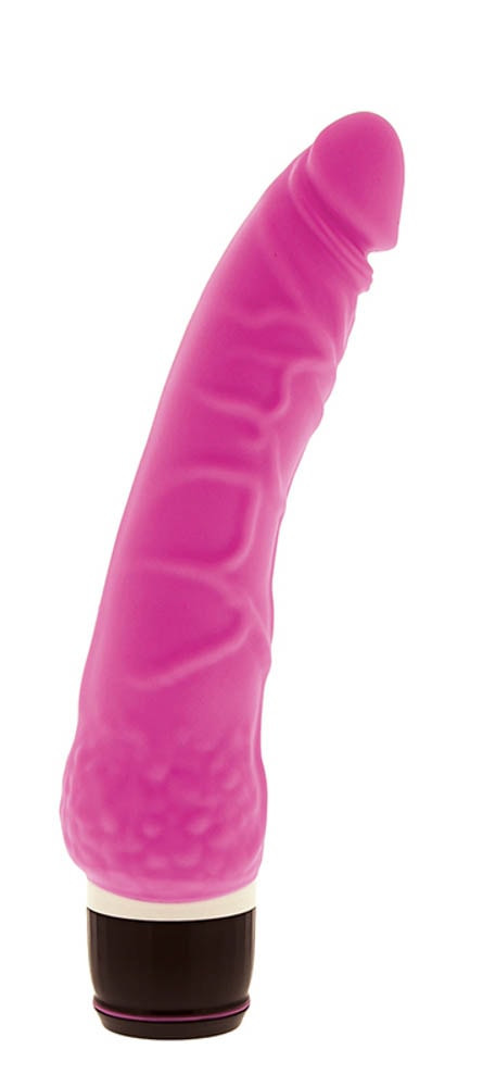Seven Creations - Silikonowy klasyczny wibrator d³.19cm ró¿owy