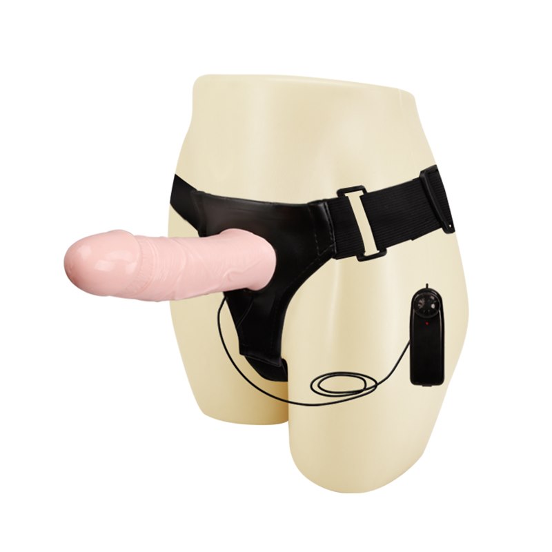 Uprz¹¿ z dildo z wibracjami 16,5cm LyBaile