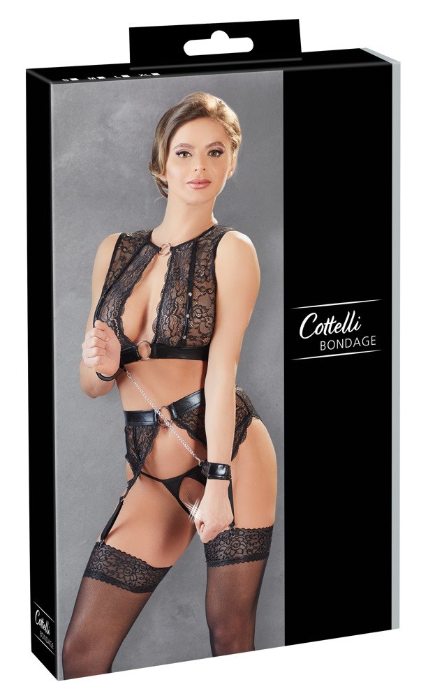 Cottelli Bondage - Komplet bielizny Bondage L
