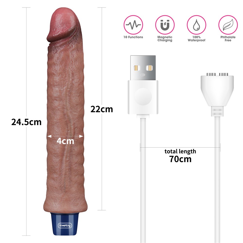 Wibrator Real Softee 24,5cm Lovetoy — zdjęcie 2