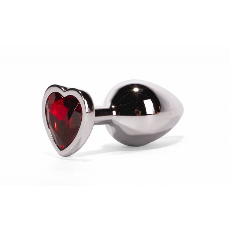 Korek analny Secret Shine Red Heart 9,5cm X-MEN — zdjęcie 3