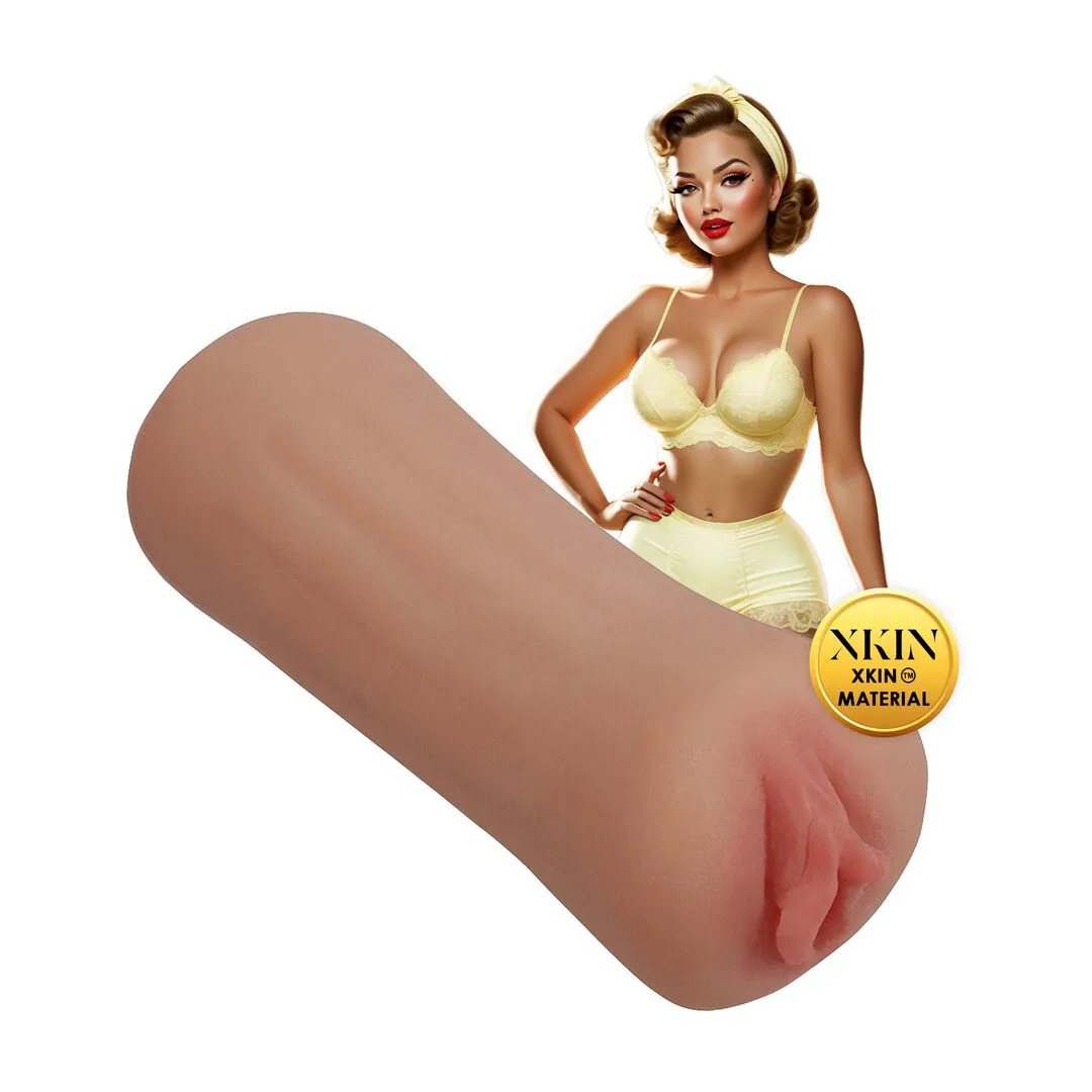 XKIN by Shots - Pinup Dolls - Slumber Party Slut Bettie Blowkiss - TPE Small Masturbator - 127g - Tan