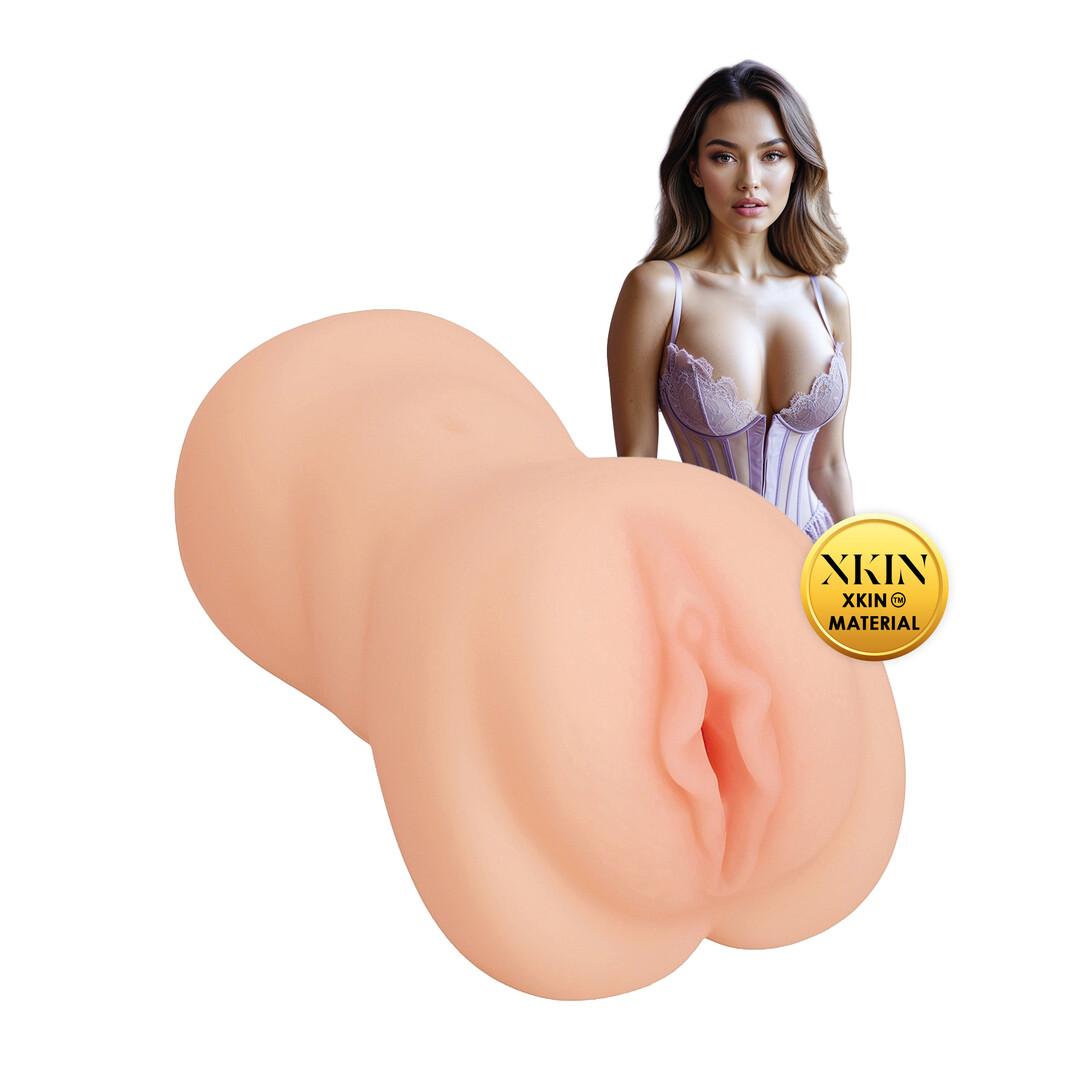 XKIN by Shots - Secret Affairs - Soft and Sweet Delilah - TPE Large Masturbator - 400g - Flesh — zdjęcie 2
