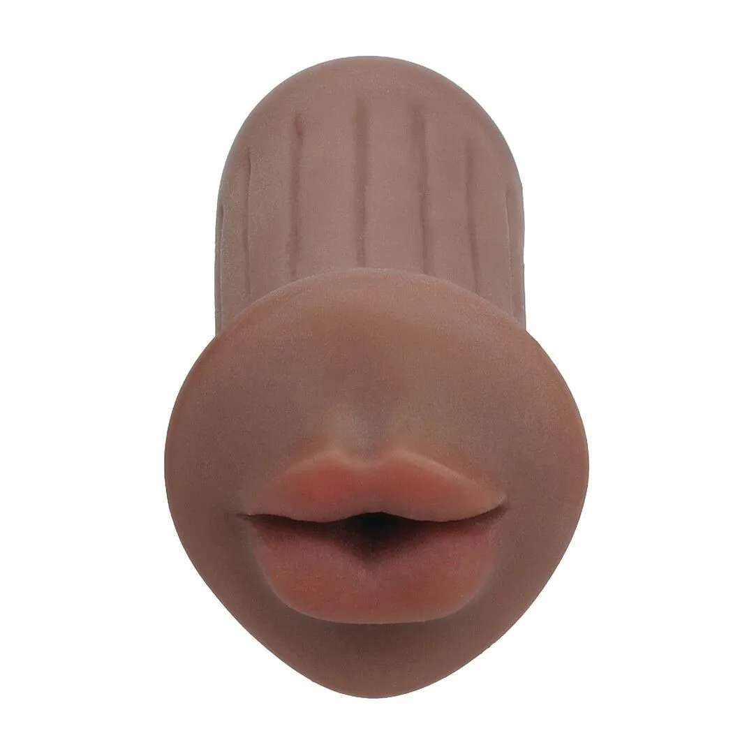 XKIN by Shots - Raw - The Grip - TPE Small Masturbator - 137g - Brown — zdjęcie 3