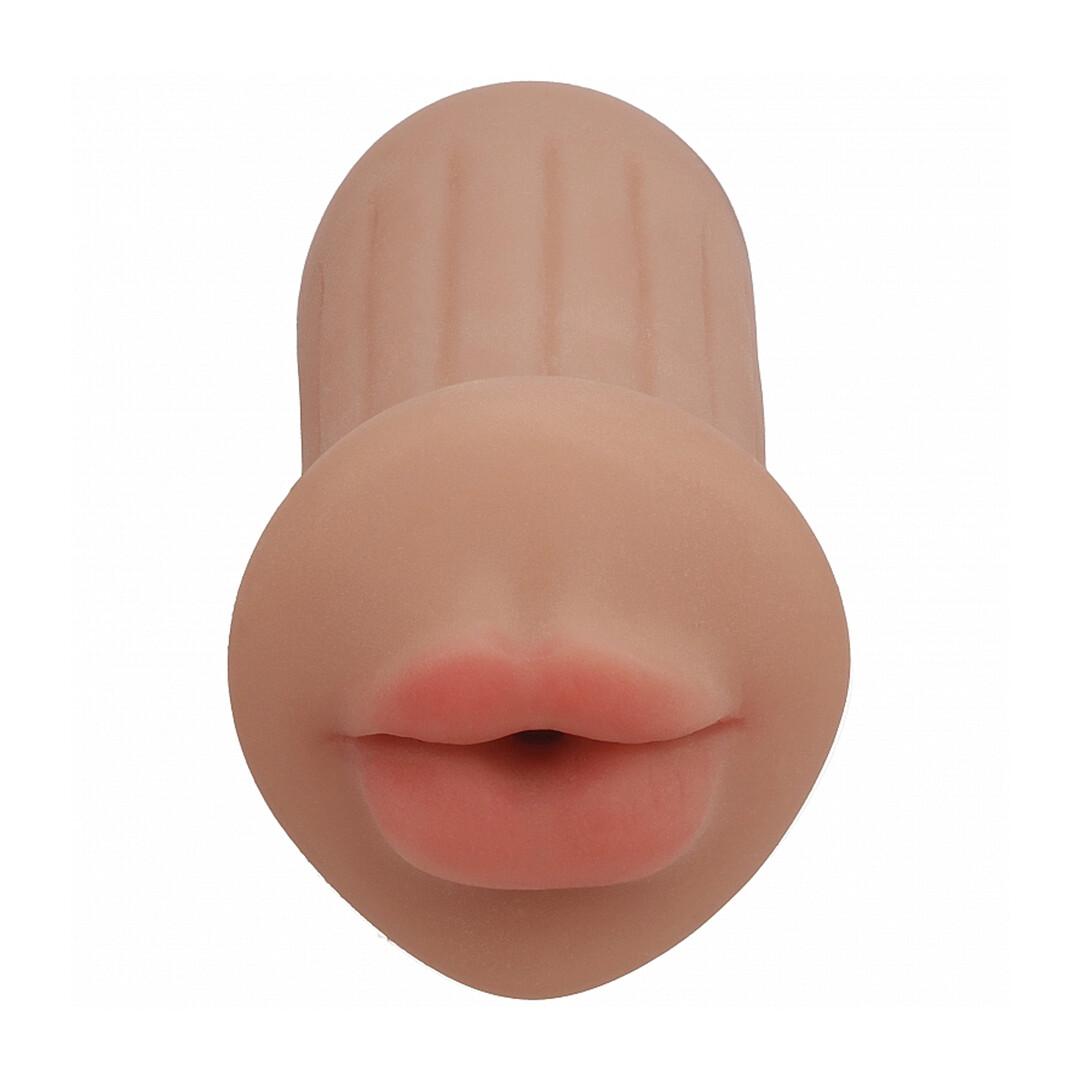 XKIN by Shots - Raw - The Grip - TPE Small Masturbator - 137g - Tan — zdjęcie 3