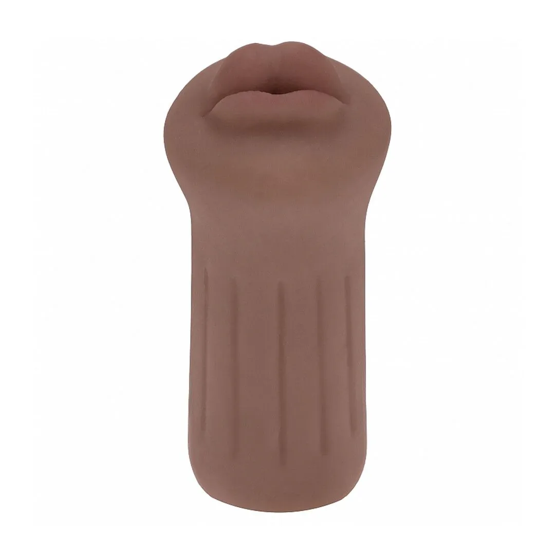 XKIN by Shots - Raw - The Grip - TPE Small Masturbator - 137g - Brown — zdjęcie 4