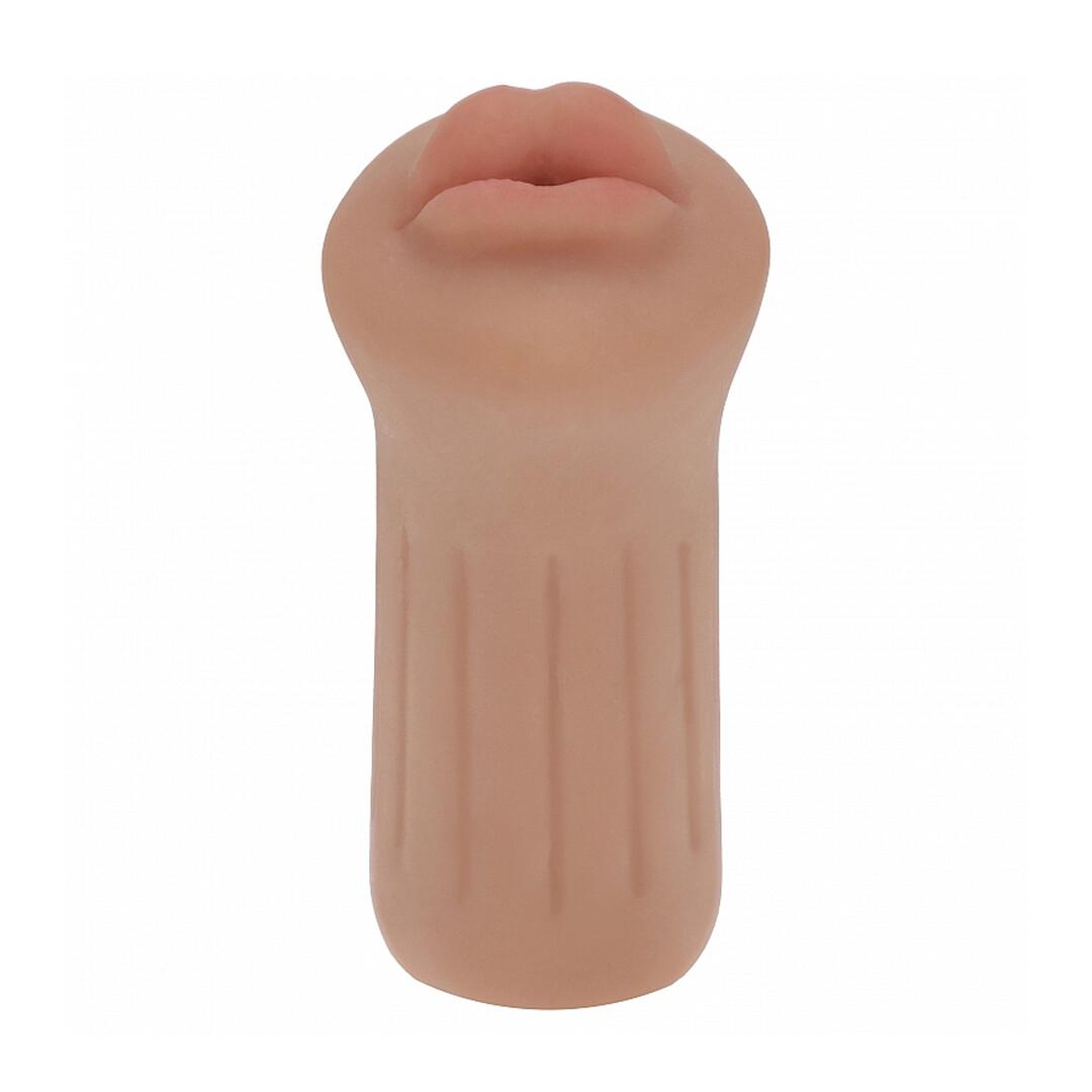 XKIN by Shots - Raw - The Grip - TPE Small Masturbator - 137g - Tan — zdjęcie 4