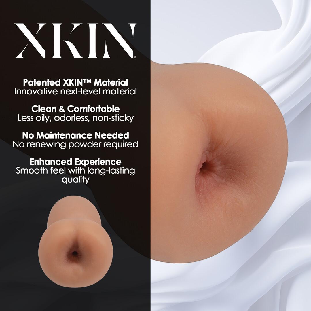XKIN by Shots - Raw - Backline - TPE Medium Masturbator - 278g - Tan — zdjęcie 4