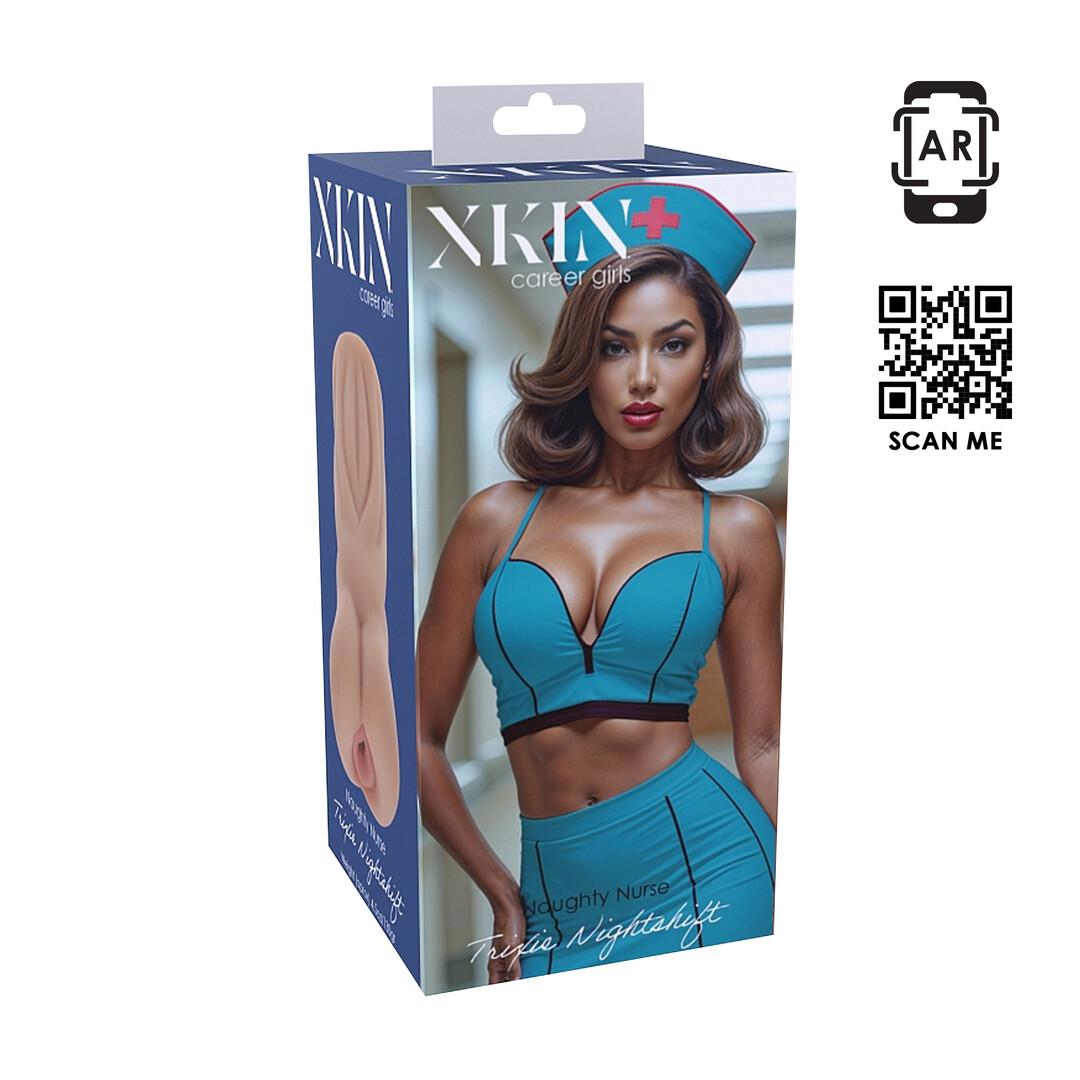 XKIN by Shots - Carreer Girls - Naughty Nurse Trixie Nightshift - TPE Small Masturbator - 130g - Tan