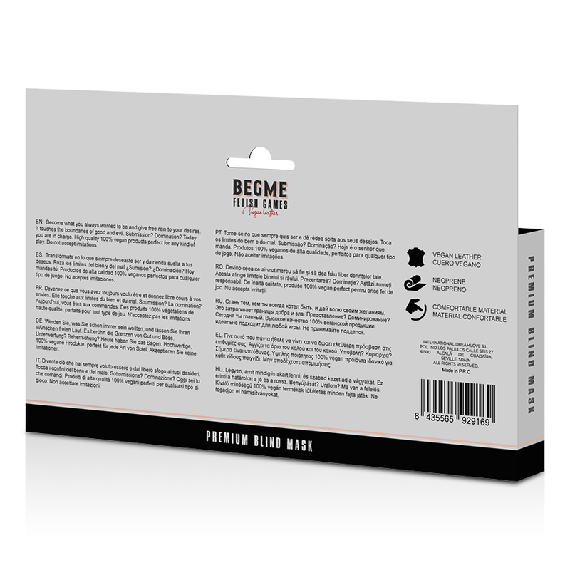 BEGME - MASKA NIEWIDOMA PREMIUM RED EDITION Z NEOPRENOWA PODSZEWKA — zdjęcie 6