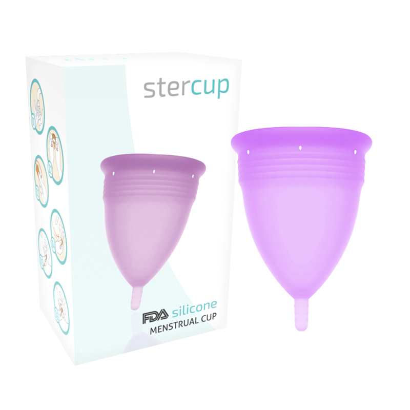 STERCUP - SILIKONOWA KUBECZKA MIESIECZNA FDA LILIOWY - ROZMIAR L — zdjęcie 2