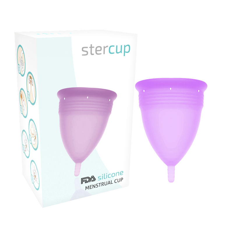 STERCUP - SILIKONOWA KUBECZKA MIESIECZNA FDA LILIOWY - ROZMIAR S — zdjęcie 2