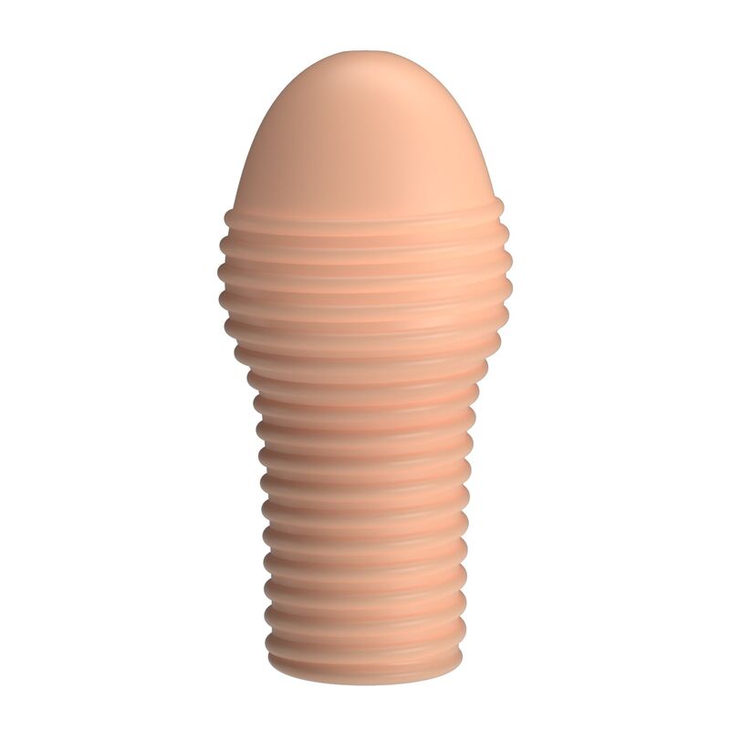 PRETTY LOVE - GORĄCA RĘKAWICA NA PENISA, KTÓRA ZDOBYWA GRUBSZY PENIS NATURALNY KOLOR — zdjęcie 2