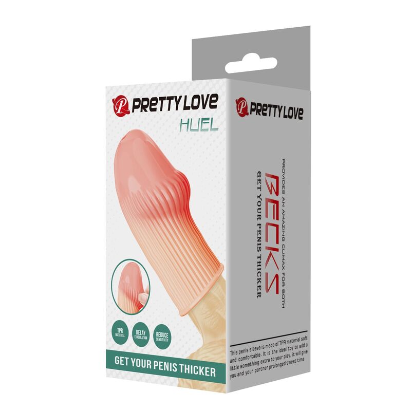 PRETTY LOVE - HUEL PENIS SLEEVE UZYSKAJ GRUBSZY KOLOR MIĘSNA SWOJEGO PENISA — zdjęcie 3