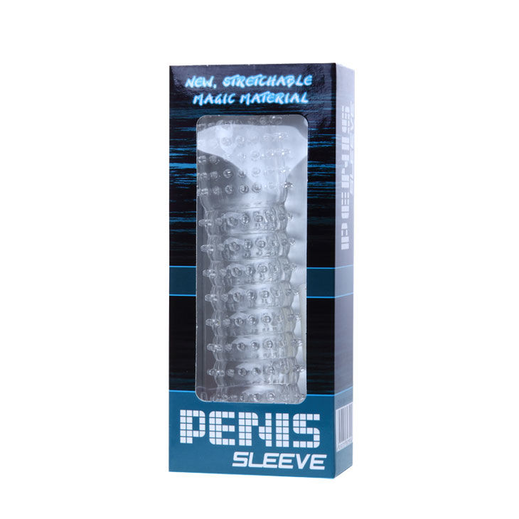BAILE - OSLONA NA PENIS Z PUNKTAMI POBUDZAJACYMI FIOLETOWA 14 CM — zdjęcie 5