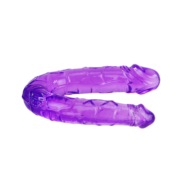 BAILE - PODWOJNY DILDO W LILIOWEJ ELASTYCZNEJ JELLY — zdjęcie 2