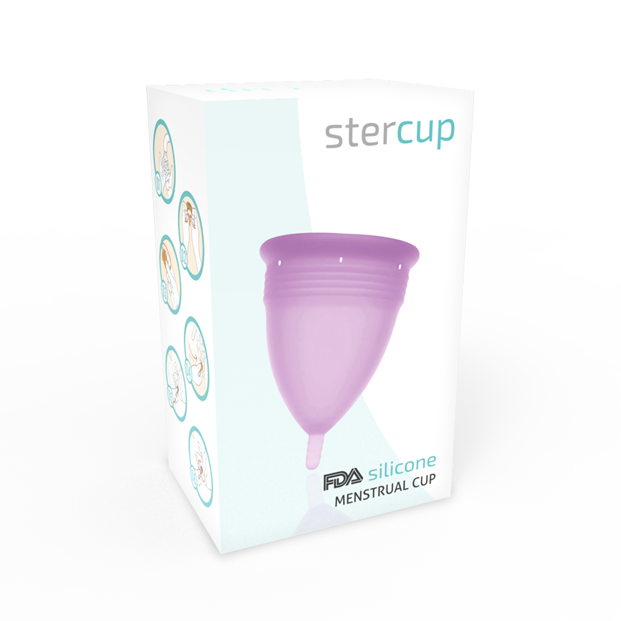 STERCUP - SILIKONOWA KUBECZKA MIESIECZNA FDA LILIOWY - ROZMIAR L — zdjęcie 5