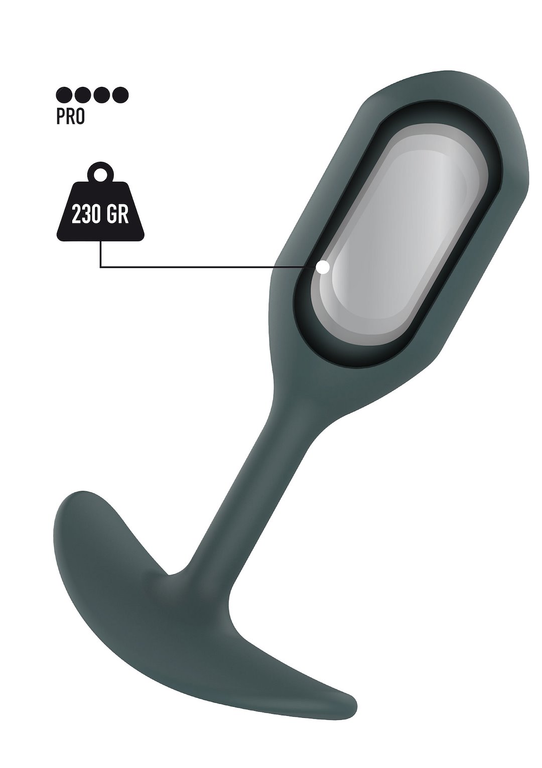 ToyJoy Buttocks The Champ Weighted Plug — zdjęcie 2