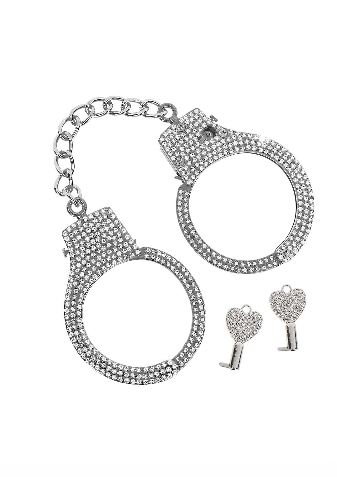 Taboom Bondage Essentials Diamond Wrist Cuffs Silver — zdjęcie 2