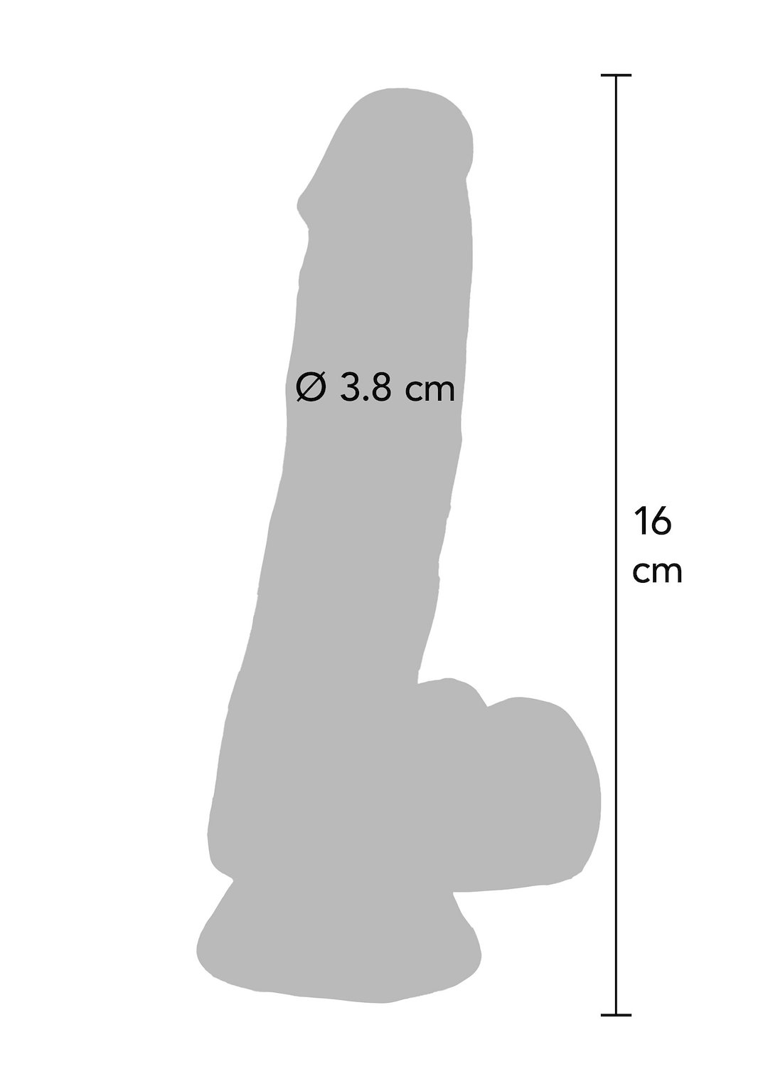 ToyJoy - Clear Dildo TPE 16 cm — zdjęcie 3