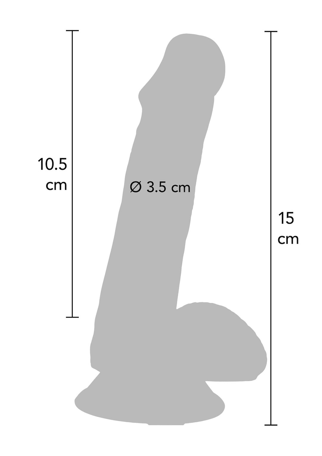 ToyJoy Get Real Happy Dicks 15 cm Dildo — zdjęcie 3