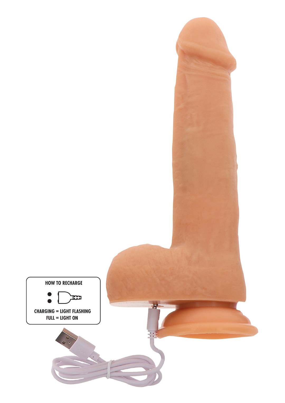 ToyJoy Get Real Rotating Beads & Vibrating Dildo 21 cm — zdjęcie 3