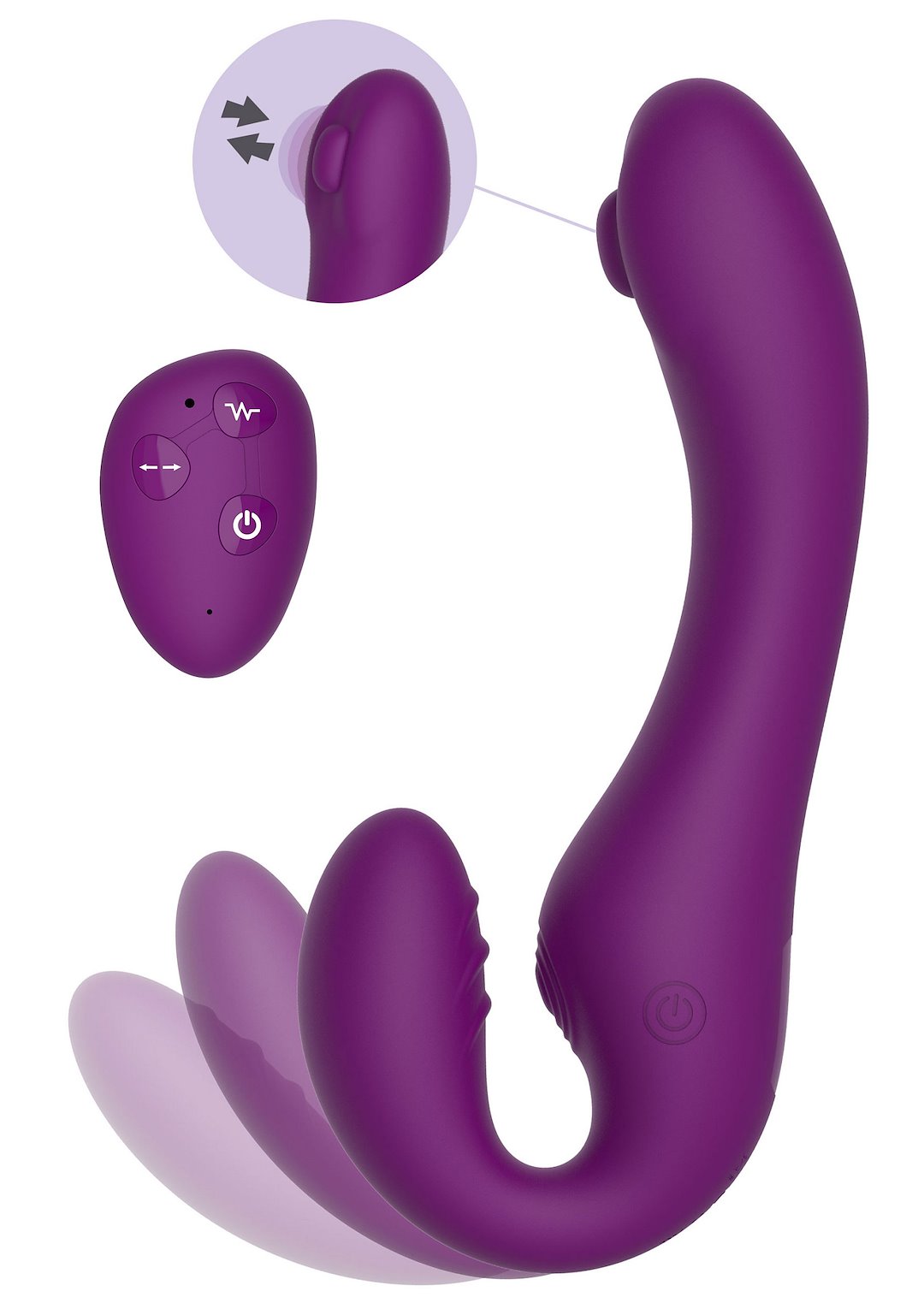 XOCOON - Strapless Strap-On Pulse Vibe — zdjęcie 3