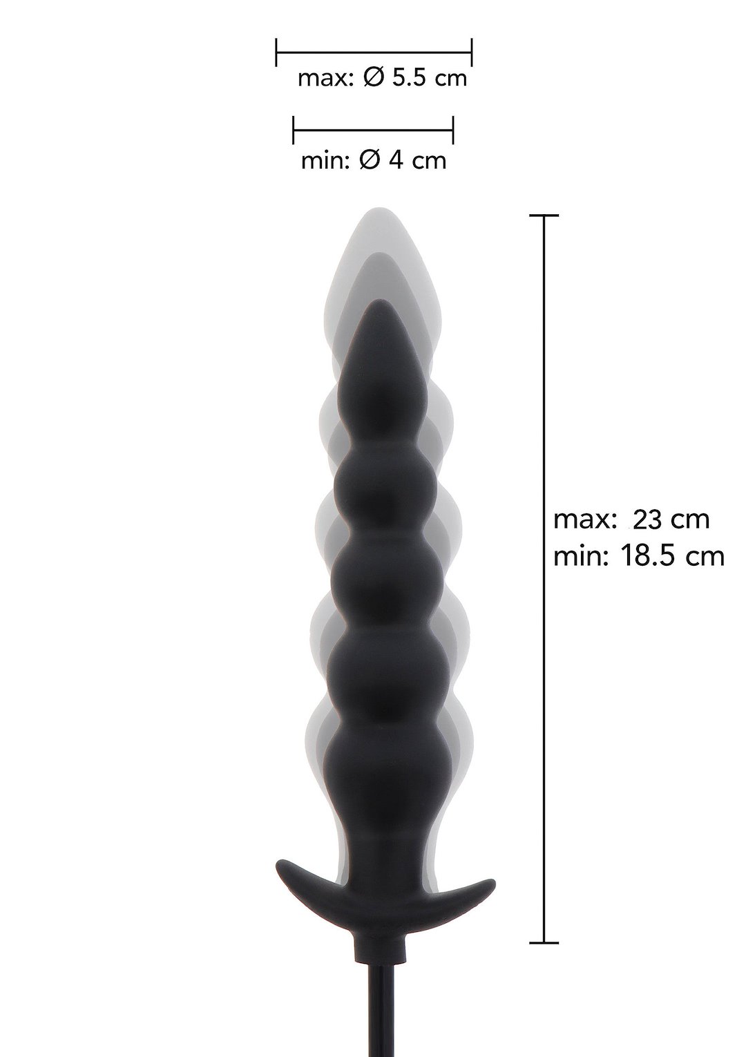 Hidden Desire - Inflatable Ribbed Plug Advance — zdjęcie 3
