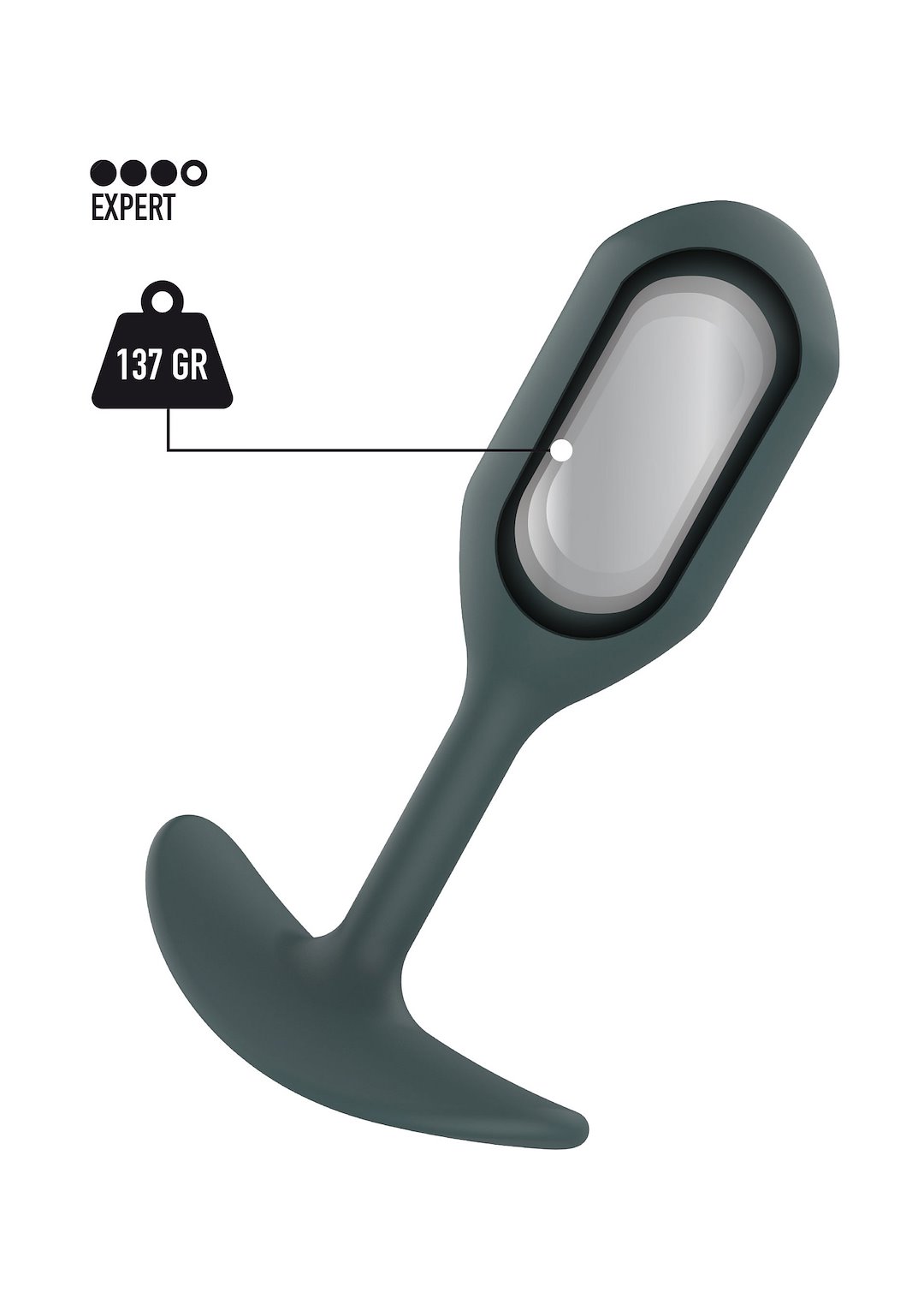 ToyJoy Buttocks The Athlete Weighted Plug — zdjęcie 4