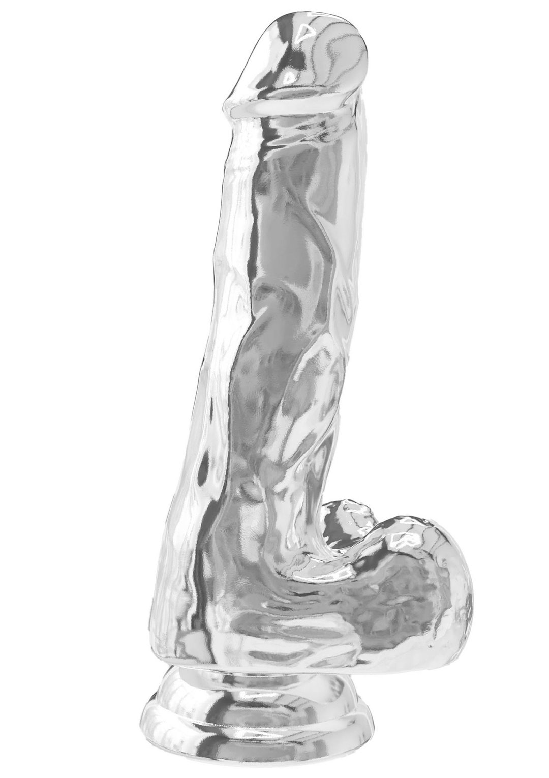 ToyJoy - Clear Dildo TPE 16 cm — zdjęcie 4