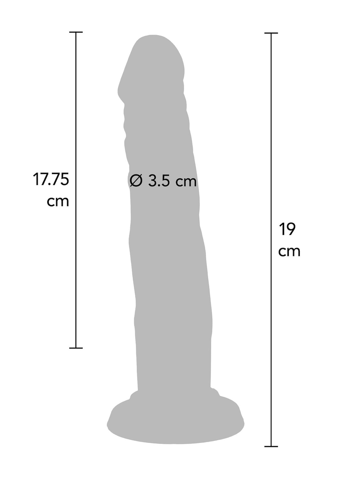 ToyJoy Get Real Silicone 19 cm Dong — zdjęcie 4
