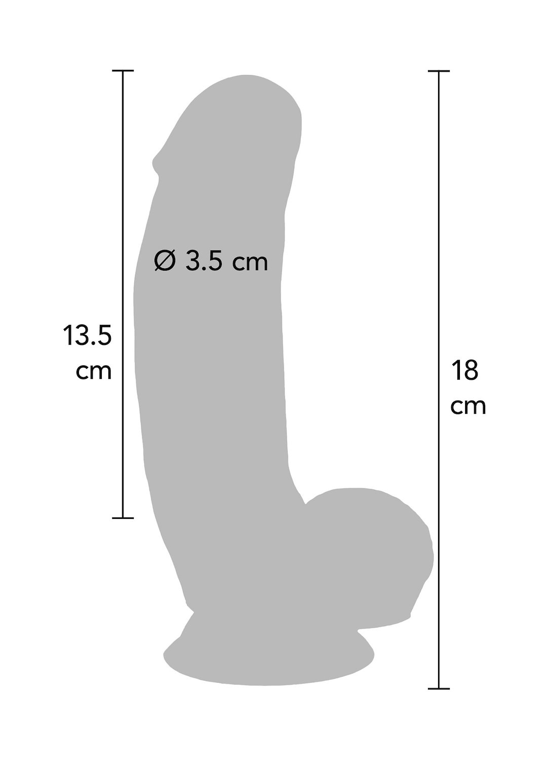 ToyJoy Get Real Silicone 18 cm Dildo — zdjęcie 4