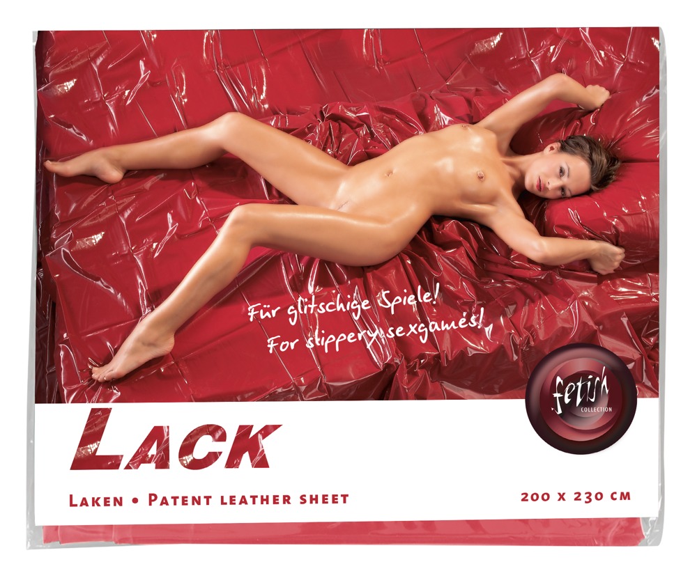 Fetish Collection - Winylowe, bordowe przecierad³o 200 cm x 230 cm