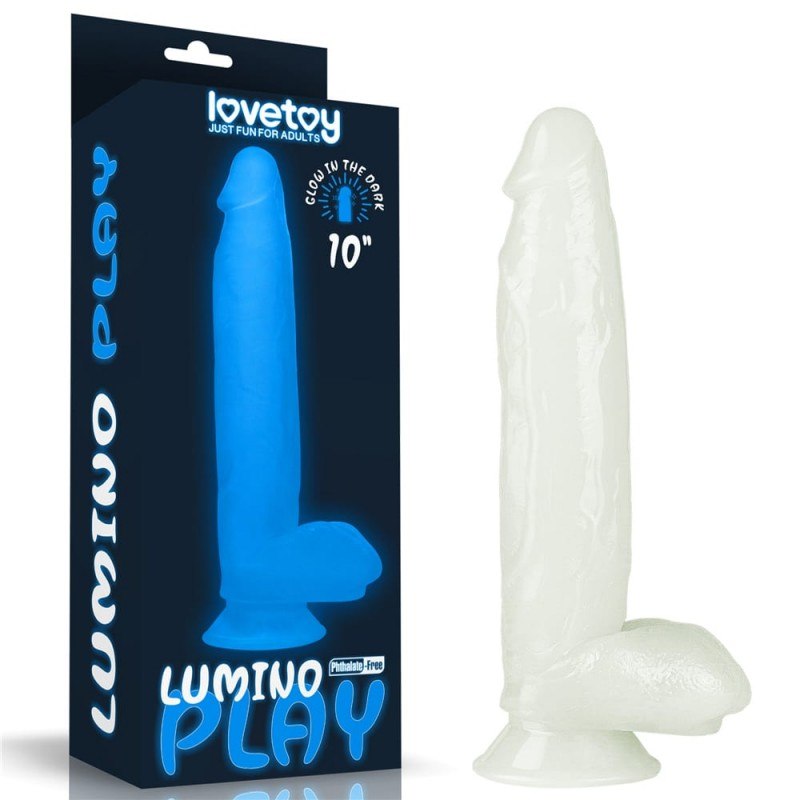 Dildo z przyssawk¹ wiec¹ce w ciemnoci Lumino Play 26 cm Lovetoy