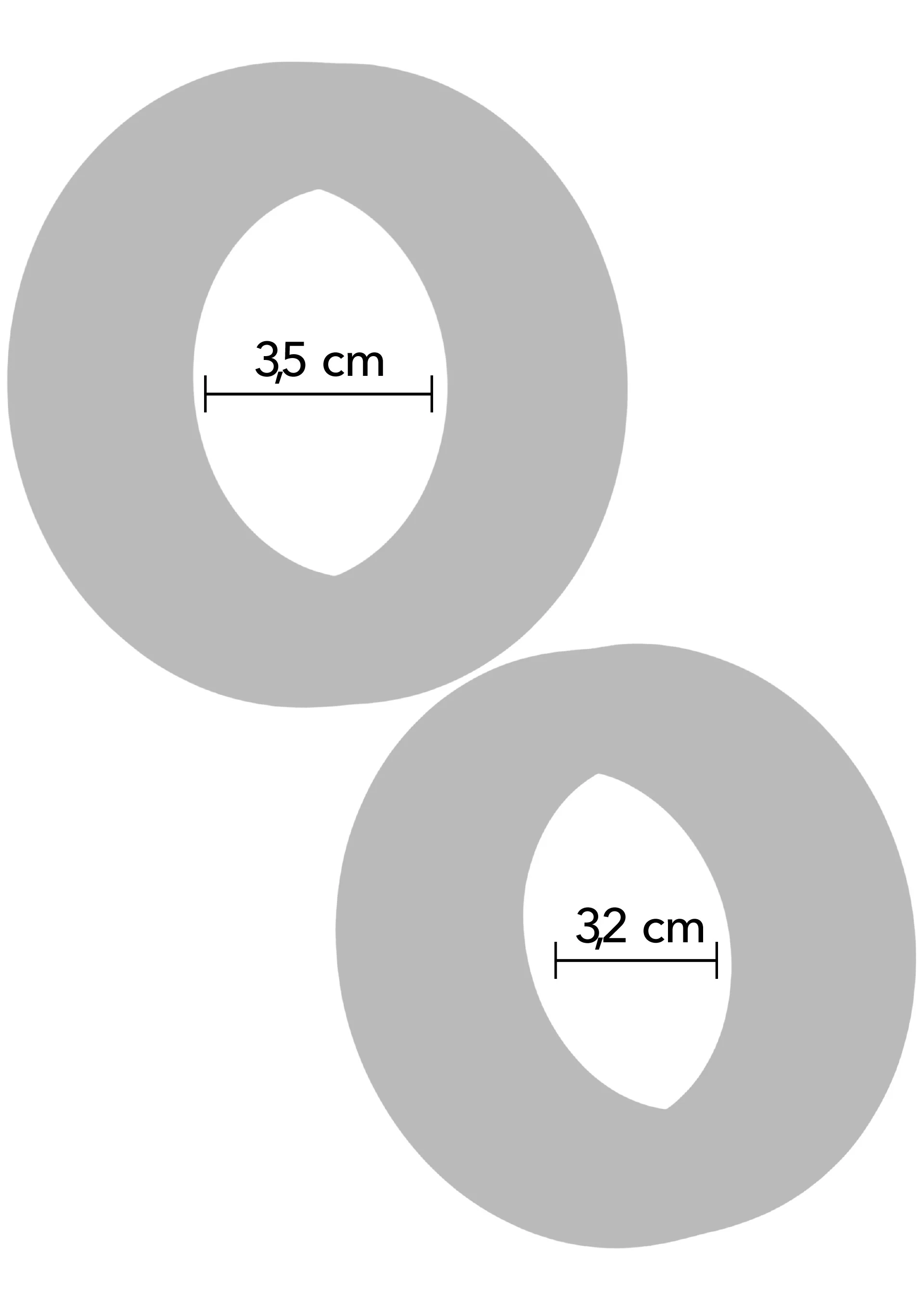 Hidden Desire - Double Stackers C-Rings 2 Pcs Set — zdjęcie 2