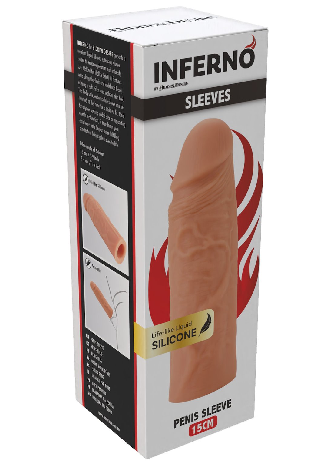 Hidden Desire - Penis Sleeve Liquid Silicone 15 cm