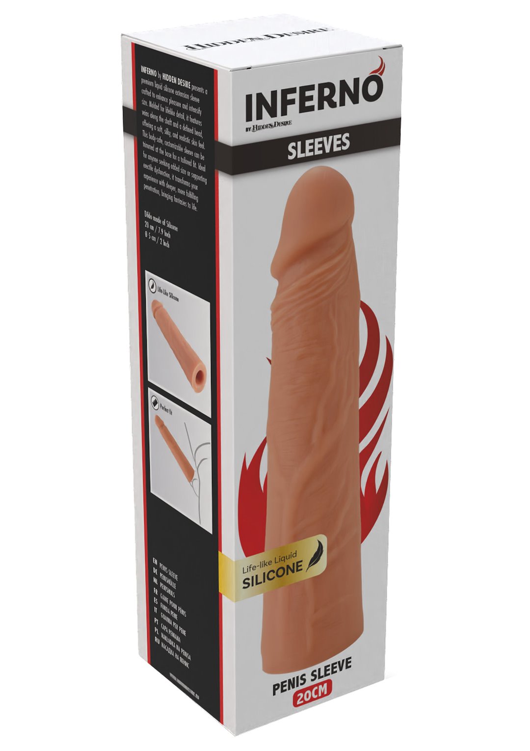 Hidden Desire - Penis Sleeve Liquid Silicone 20 cm