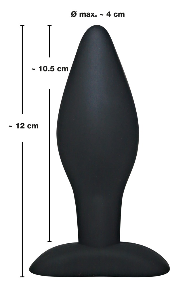Korek analny siikonowy 12 cm Black Velvets — zdjęcie 4