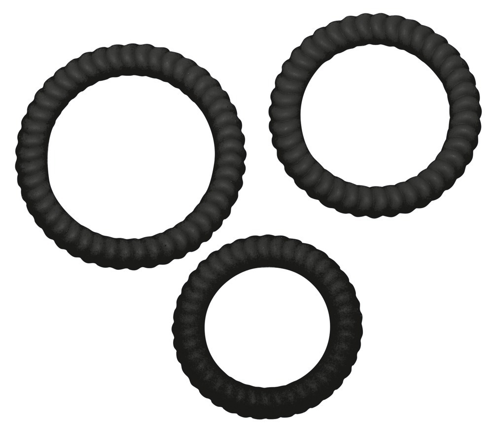 You2Toys - Silikonowe ringi czarne 3 szt. — zdjęcie 3