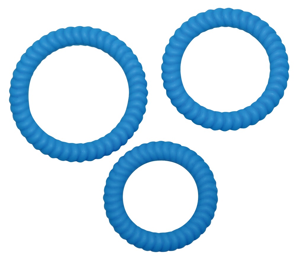 You2Toys - Silikonowe ringi niebieskie 3 szt. — zdjęcie 2